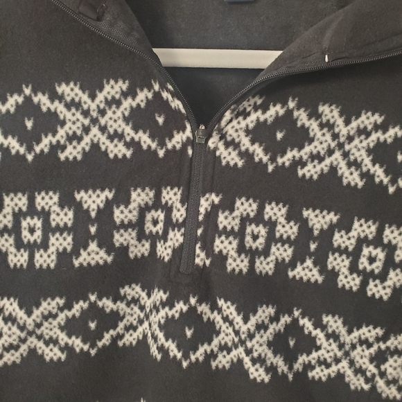 Lands'End NWOT Woman’s 1/3 Zipp Fleece Sweater Jacket M/T 10-12 Casual Holidays - Picture 3 of 11